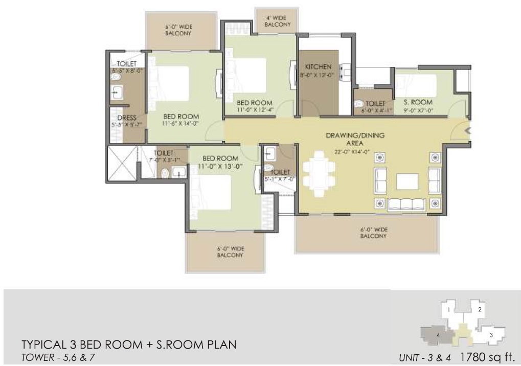 Mahendra Meadow — floor plan 1