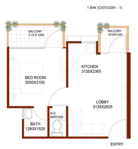Signature Global Synera — floor plan 1