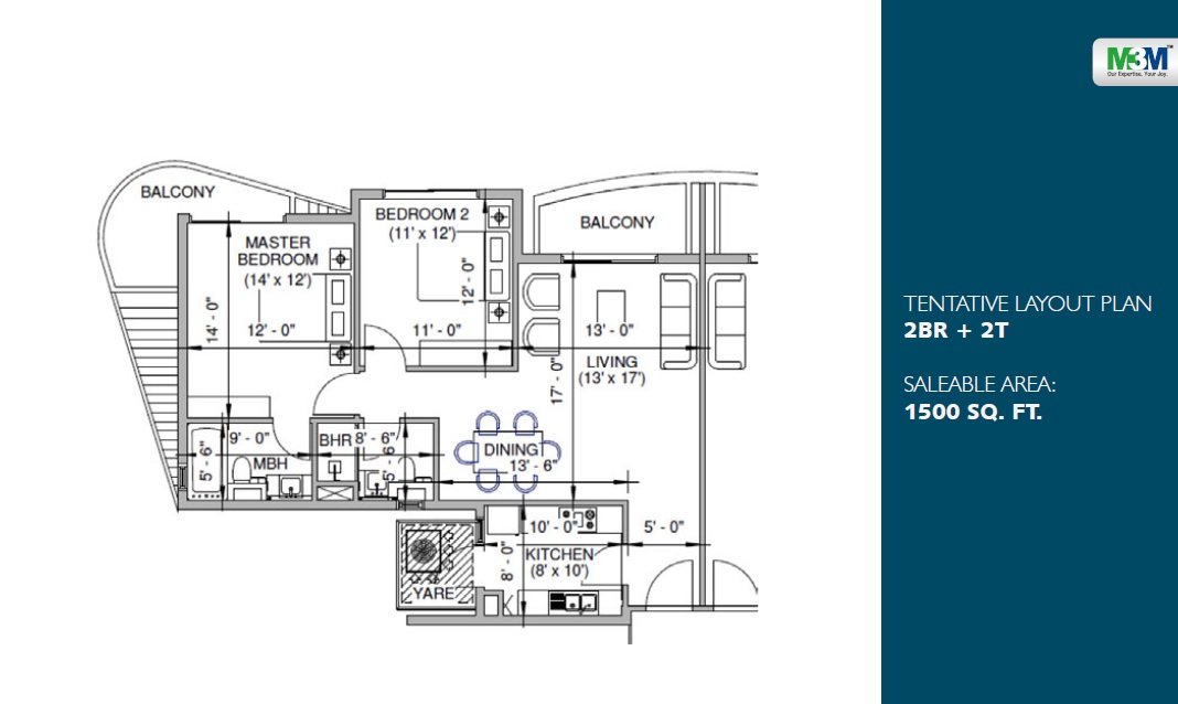 M3M Milano — floor plan 1