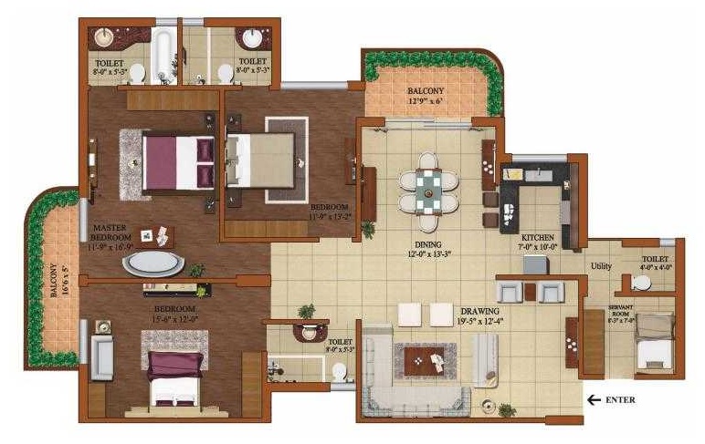 Forte Point The Oliver Spire — floor plan 3