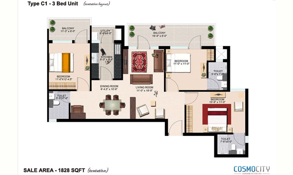 Era Cosmo City Phase 2 — floor plan 2