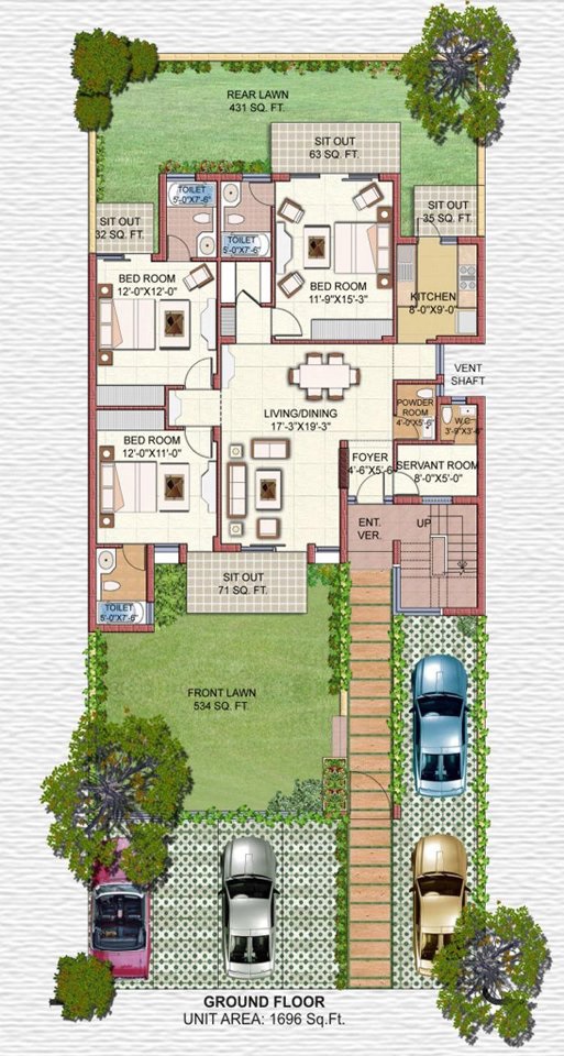 Vipul World Floors — floor plan 2