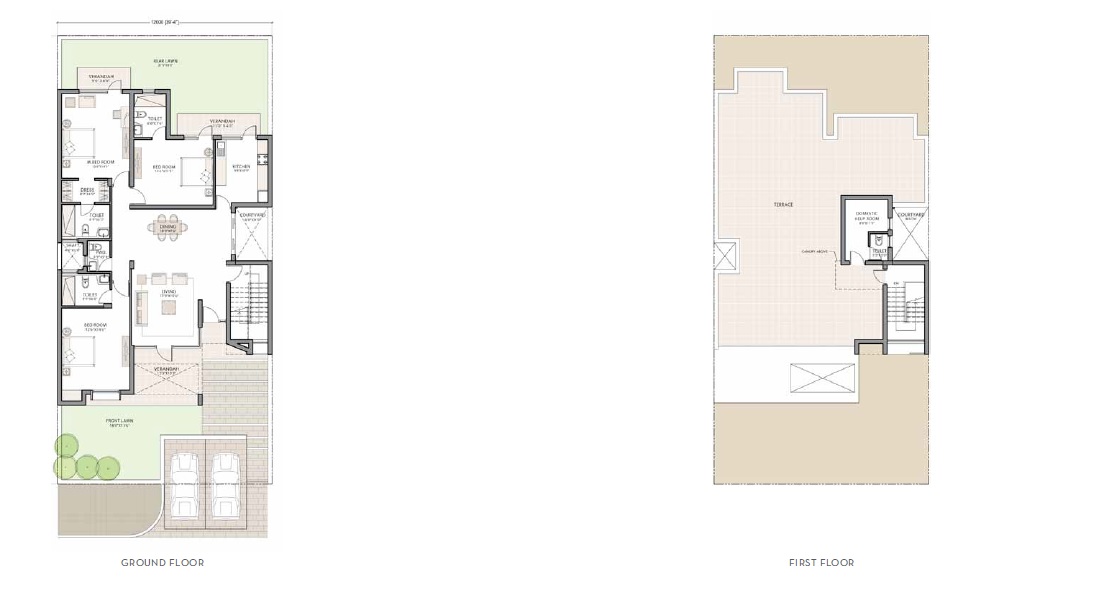 Unitech Espace Premiere Villas — floor plan 4