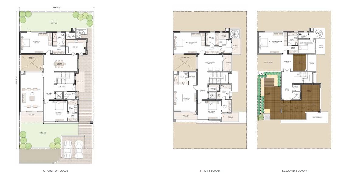 Unitech Espace Premiere Villas — floor plan 6