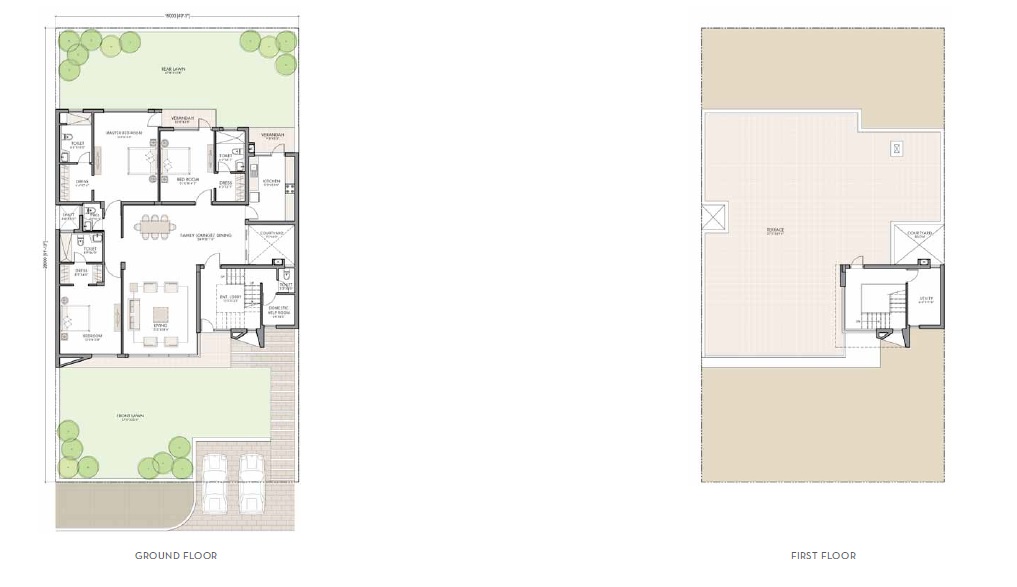 Unitech Espace Premiere Villas — floor plan 3