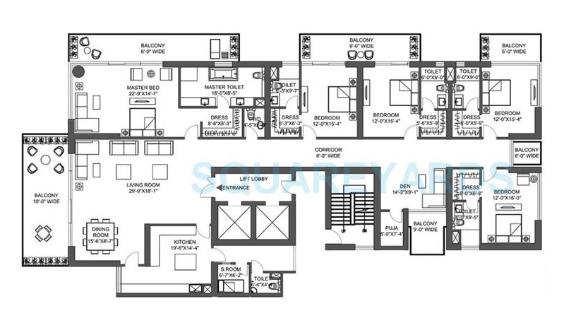 M3M St. Andrews — floor plan 2