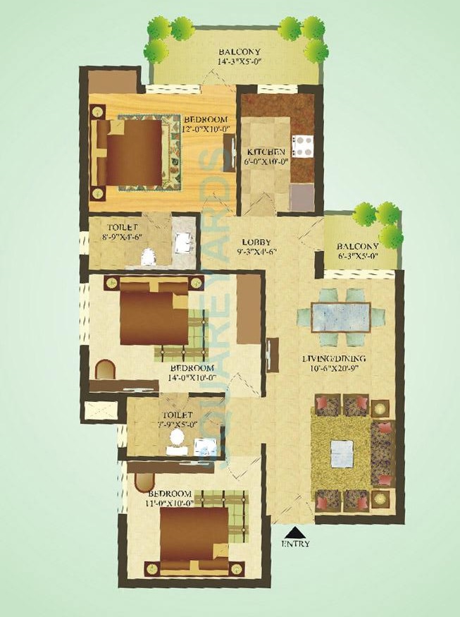 Sare Crescent Parc — floor plan 1