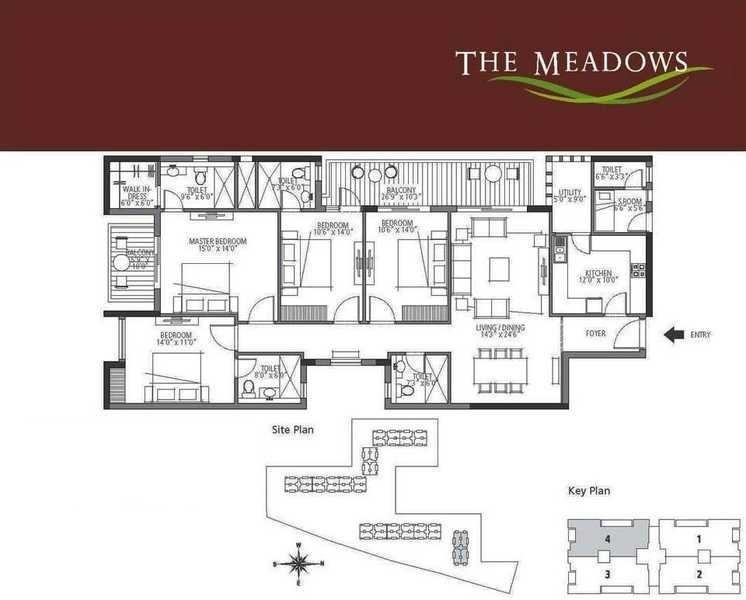 Emaar The Meadows — floor plan 4