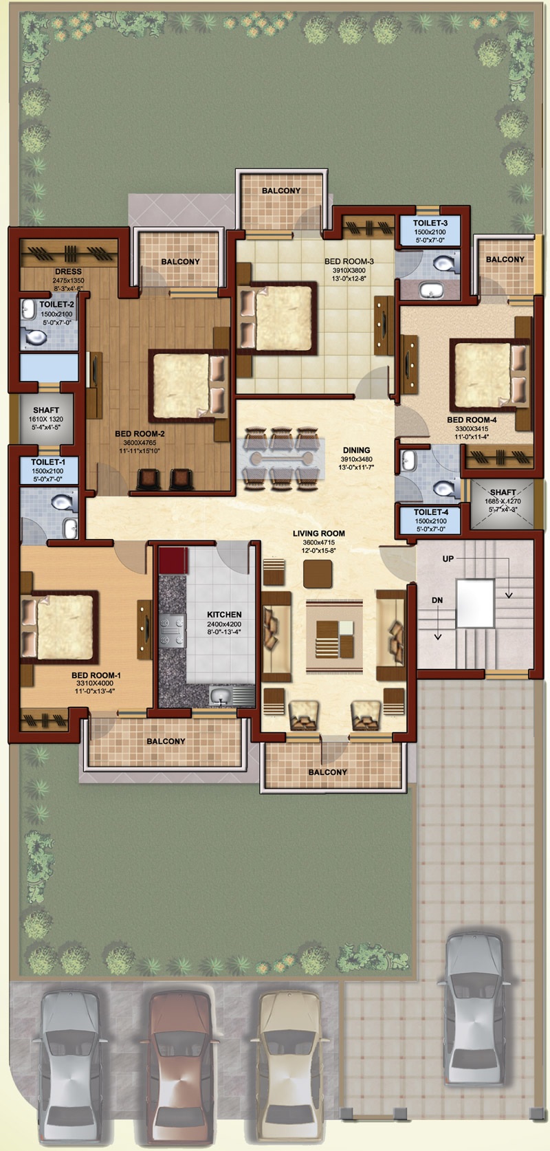 Ansal Florence Residency — floor plan 3