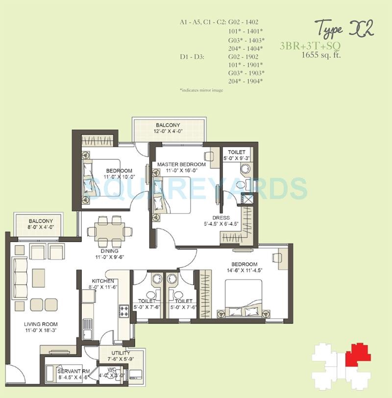 Unitech South Park — floor plan 2