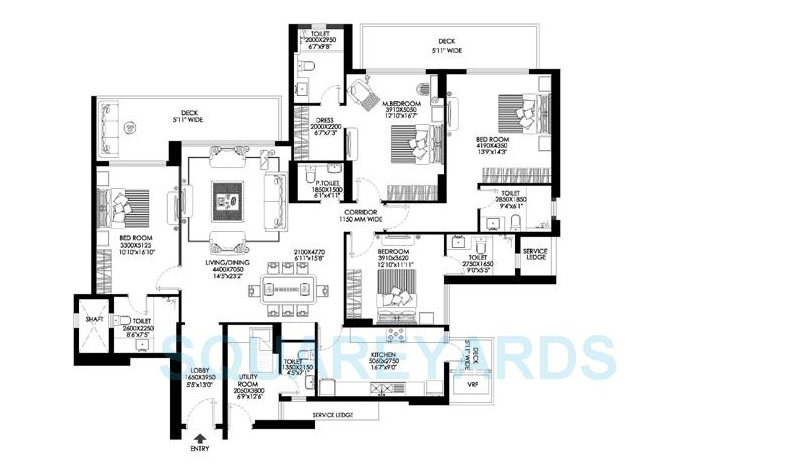 DLF The Crest Phase II — floor plan 1