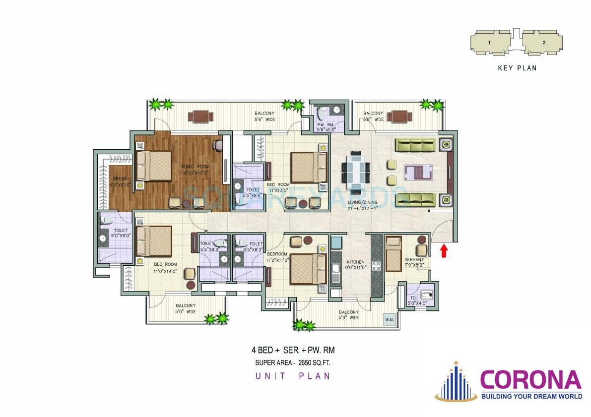 Corona Gracieux — floor plan 3