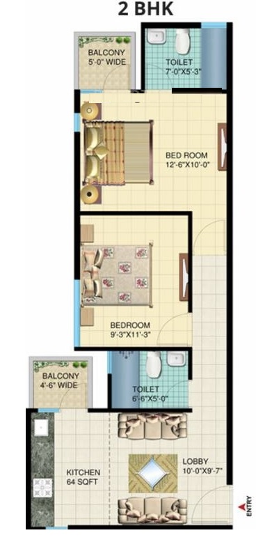 Signature Solera Apartment — floor plan 1