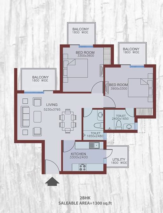Era Cosmo Court — floor plan 1