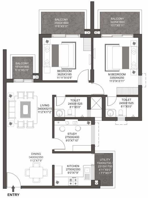 Godrej Summit Phase II — floor plan 3