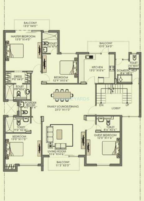 Unitech Anthea Floors — floor plan 2
