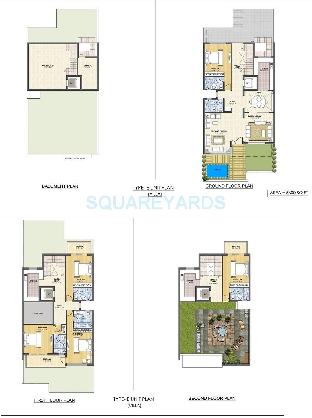 Kashish Manor One Villas — floor plan 1