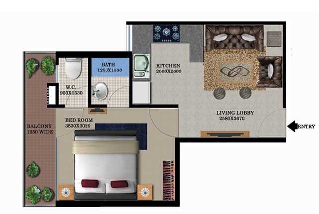 Breez Global Heights — floor plan 1