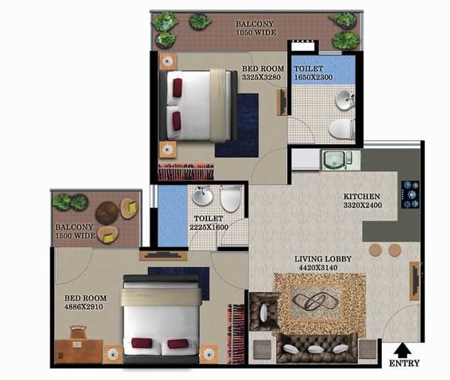 Breez Global Heights — floor plan 2