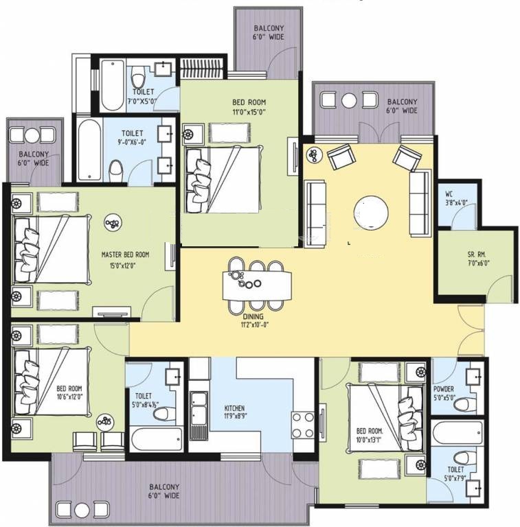 Pal City Park Neillia Elite — floor plan 1