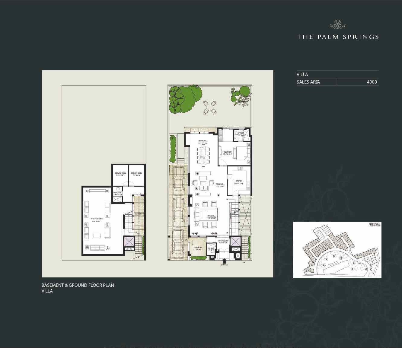 Emaar The Palm Spring  Villas — floor plan 1