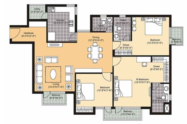 Unitech Sunbreeze — floor plan 1