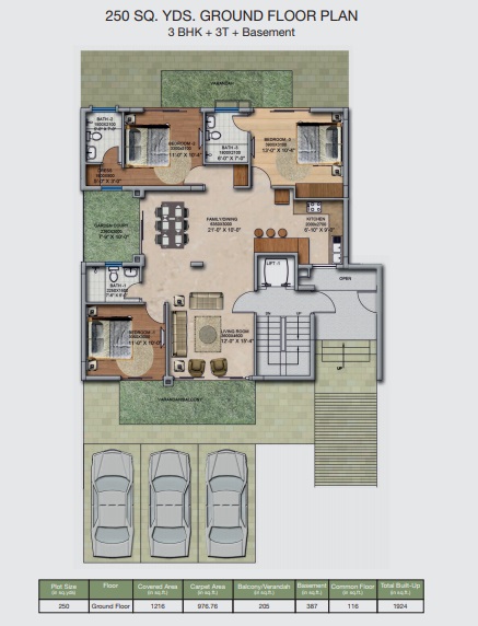 BPTP Amstoria — floor plan 1