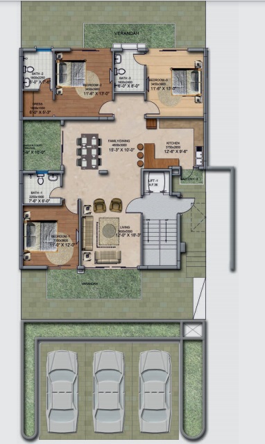 BPTP Amstoria — floor plan 2