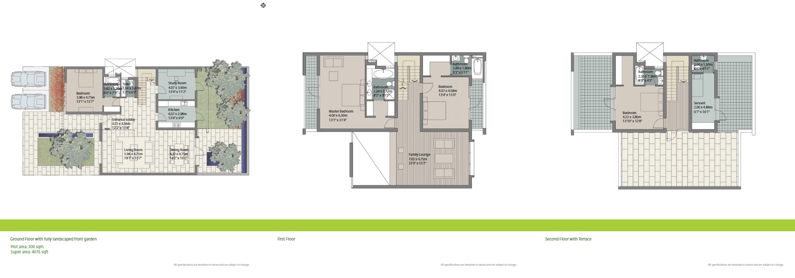 Unitech Espace Nirvana Country — floor plan 3