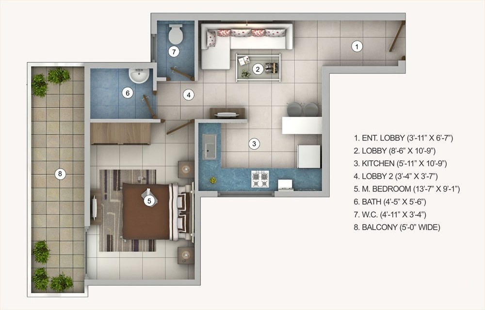 Pivotal Riddhi Siddhi — floor plan 1