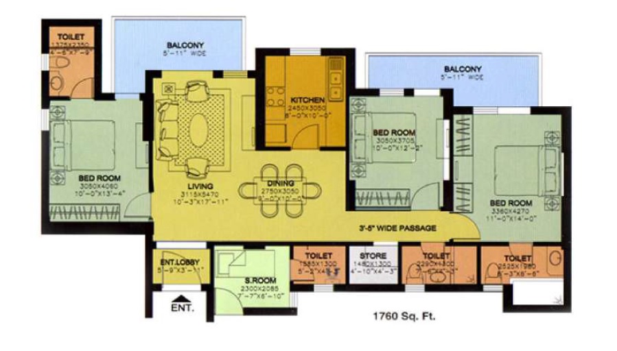 DLF Express Greens — floor plan 2