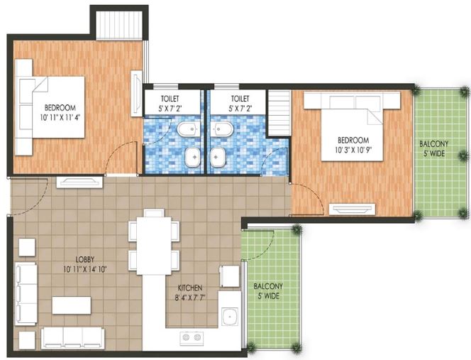 Raheja Krishna Housing Scheme — floor plan 3