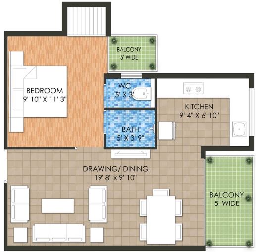 Raheja Krishna Housing Scheme — floor plan 2