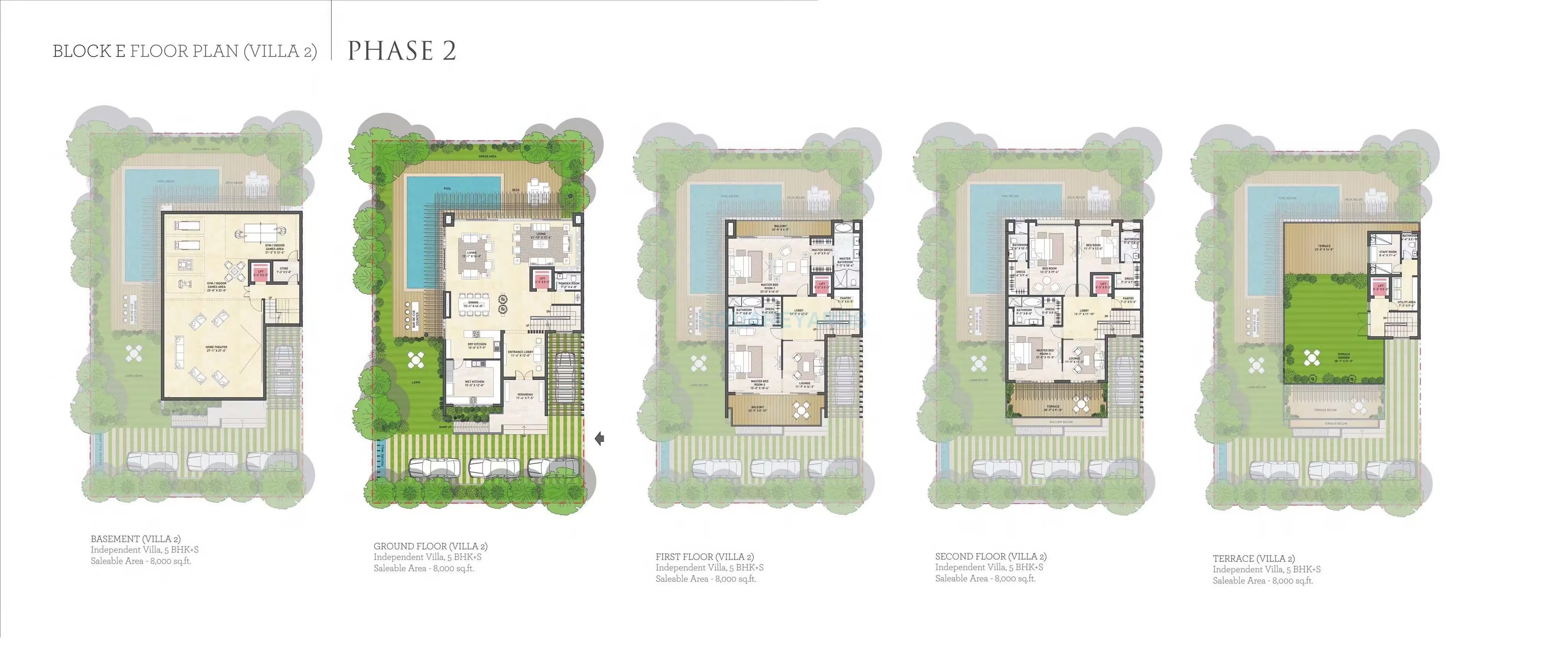 Puri Diplomatic Greens Villas — floor plan 1