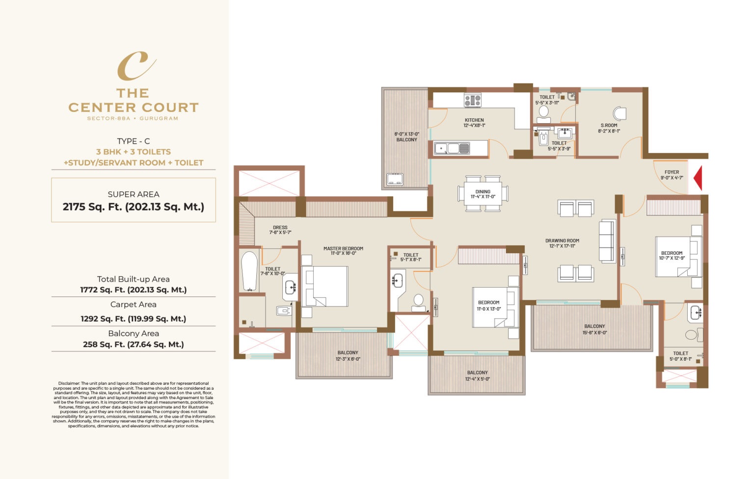 The Center Court — floor plan 3