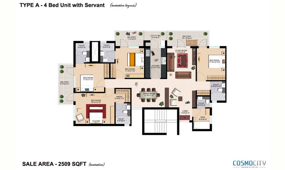 ERA Cosmo City Phase I — floor plan 3