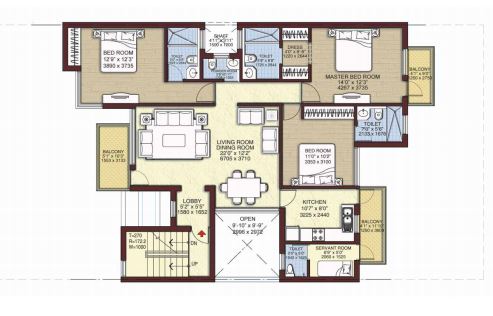 Unitech Woodstock Floors — floor plan 3