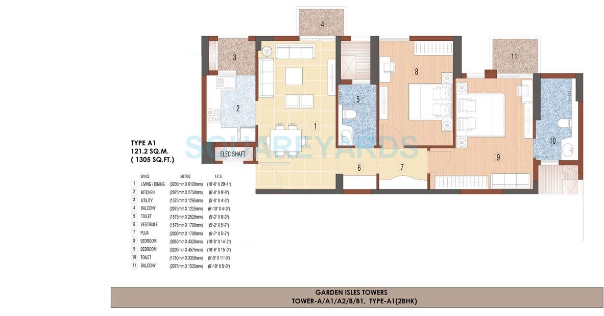 Jaypee Green Garden Isles II — floor plan 1
