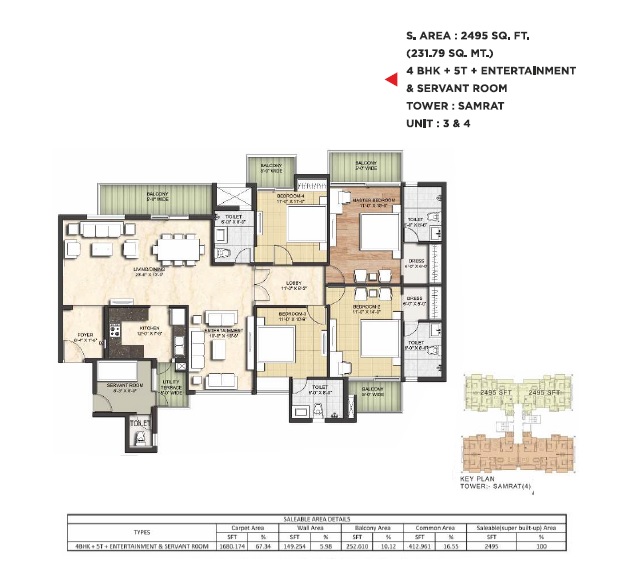 Sikka Kimaantra Greens — floor plan 3
