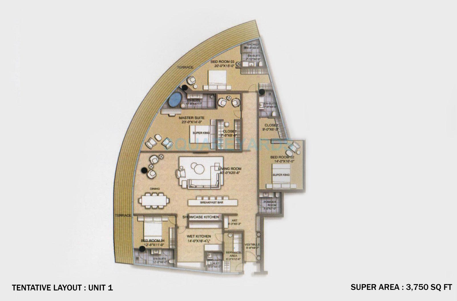 Homestead Michael Schumacher World Tower — floor plan 1