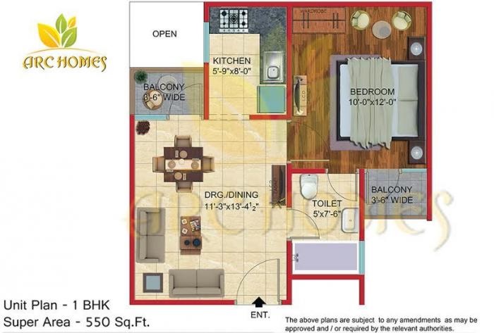 Propitious ARC Homes — floor plan 1