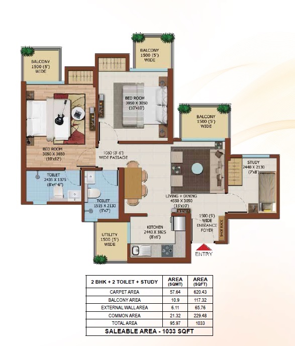 Ajnara City — floor plan 2