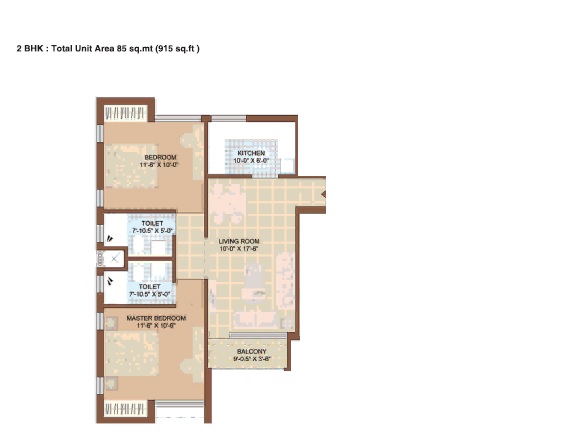 Jaypee Kasa Isles — floor plan 2