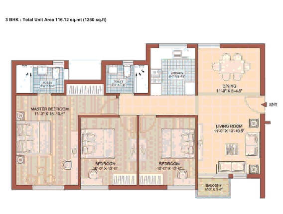 Jaypee Kasa Isles — floor plan 3