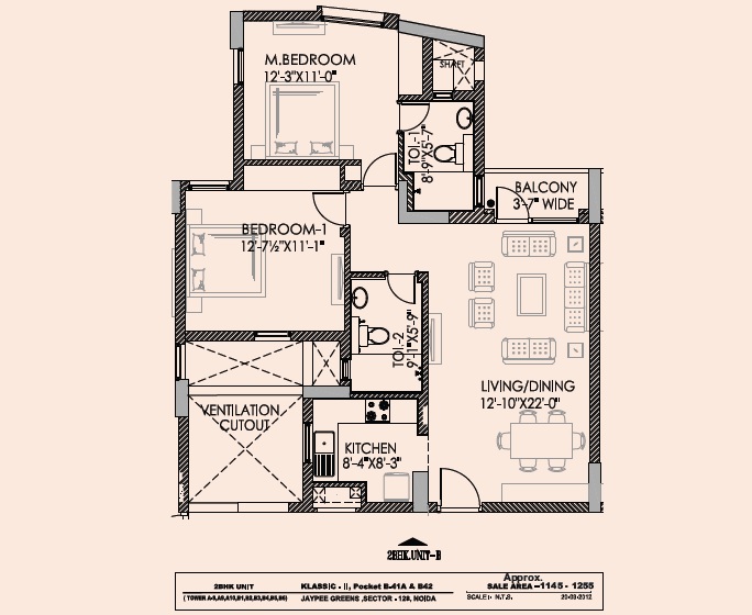 Jaypee Wish Town Klassic — floor plan 1