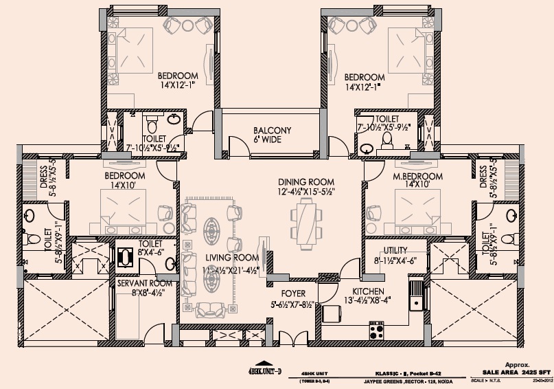 Jaypee Wish Town Klassic — floor plan 3