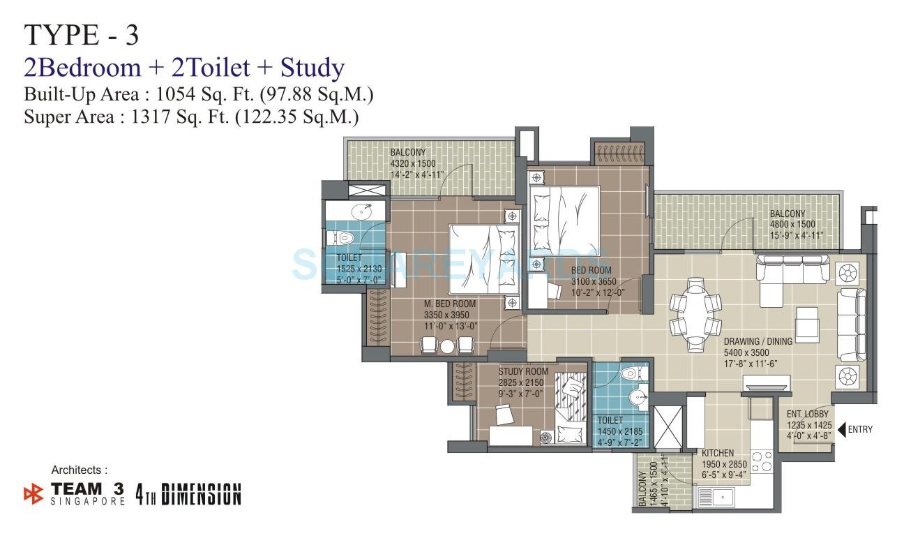 RG Residency PH-III — floor plan 2