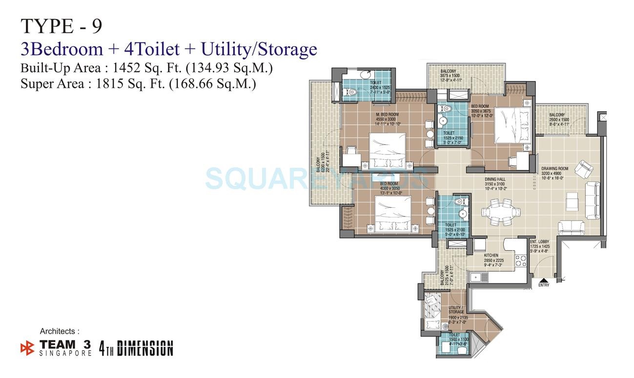 RG Residency PH-III — floor plan 3