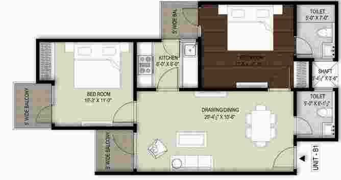 Krishna Cocus Homes — floor plan 2