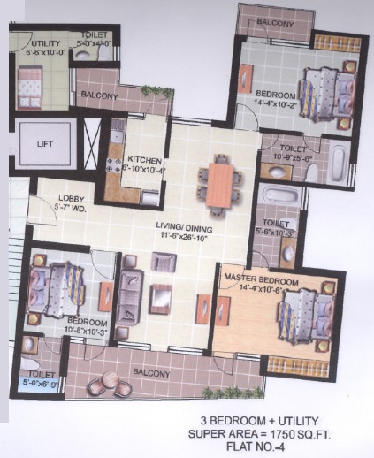 Omaxe Galaxy — floor plan 1